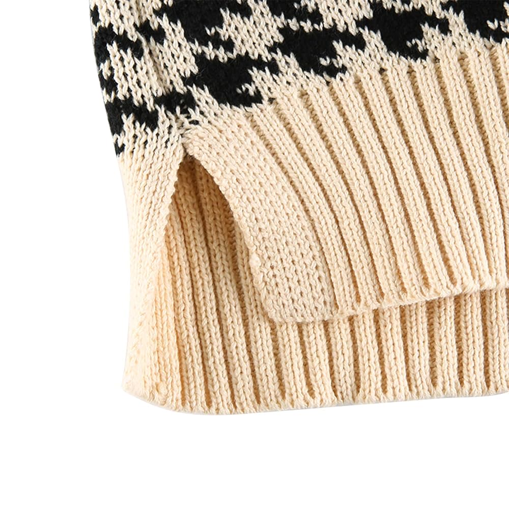 Sweater Vest Women Oversized V Neck Sleeveless Knit Sweater